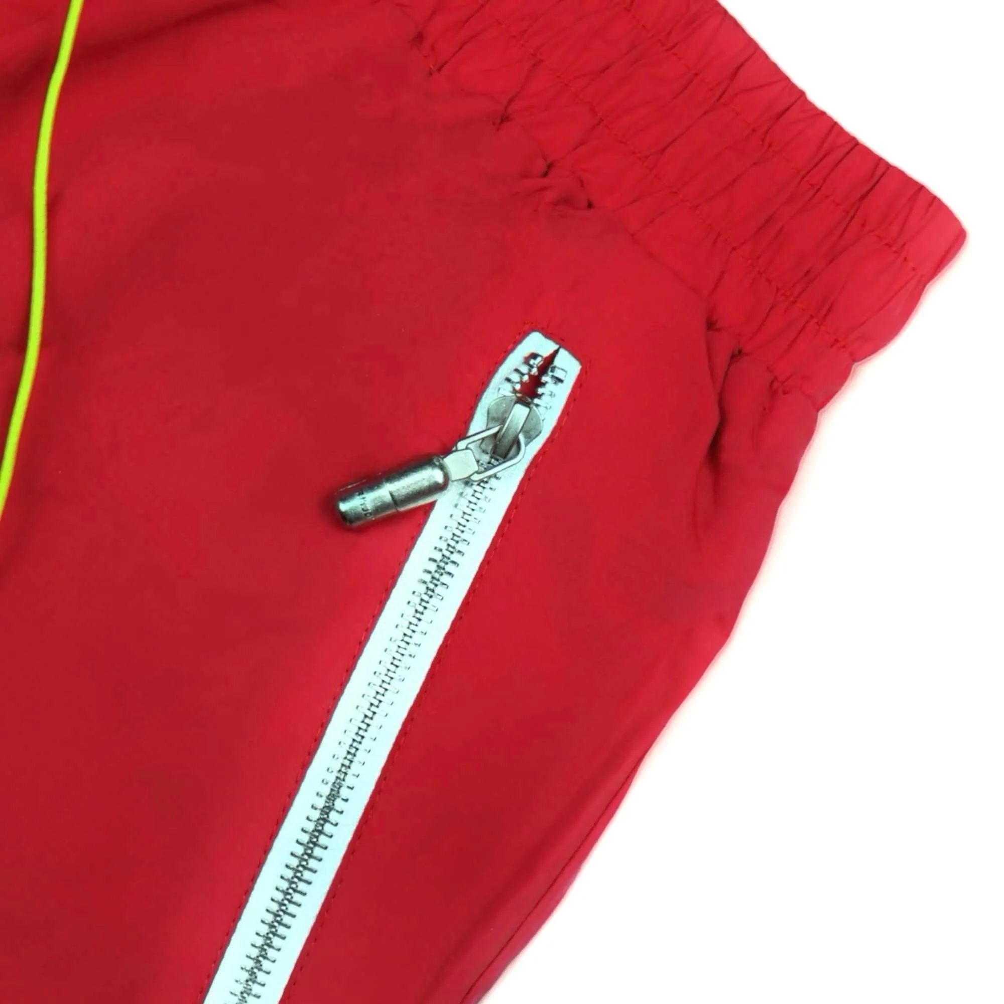 Rhude Oversized Logo Zip-Pocket Shorts - Red