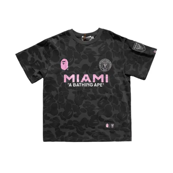 BAPE x Inter Miami Camo T-shirt - Black