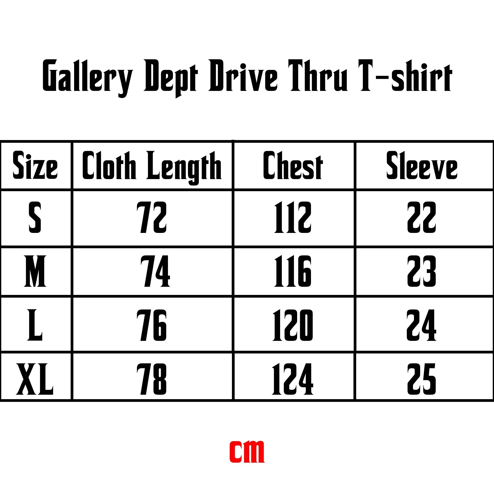 Gallery Dept Drive Thru T-Shirt - Black