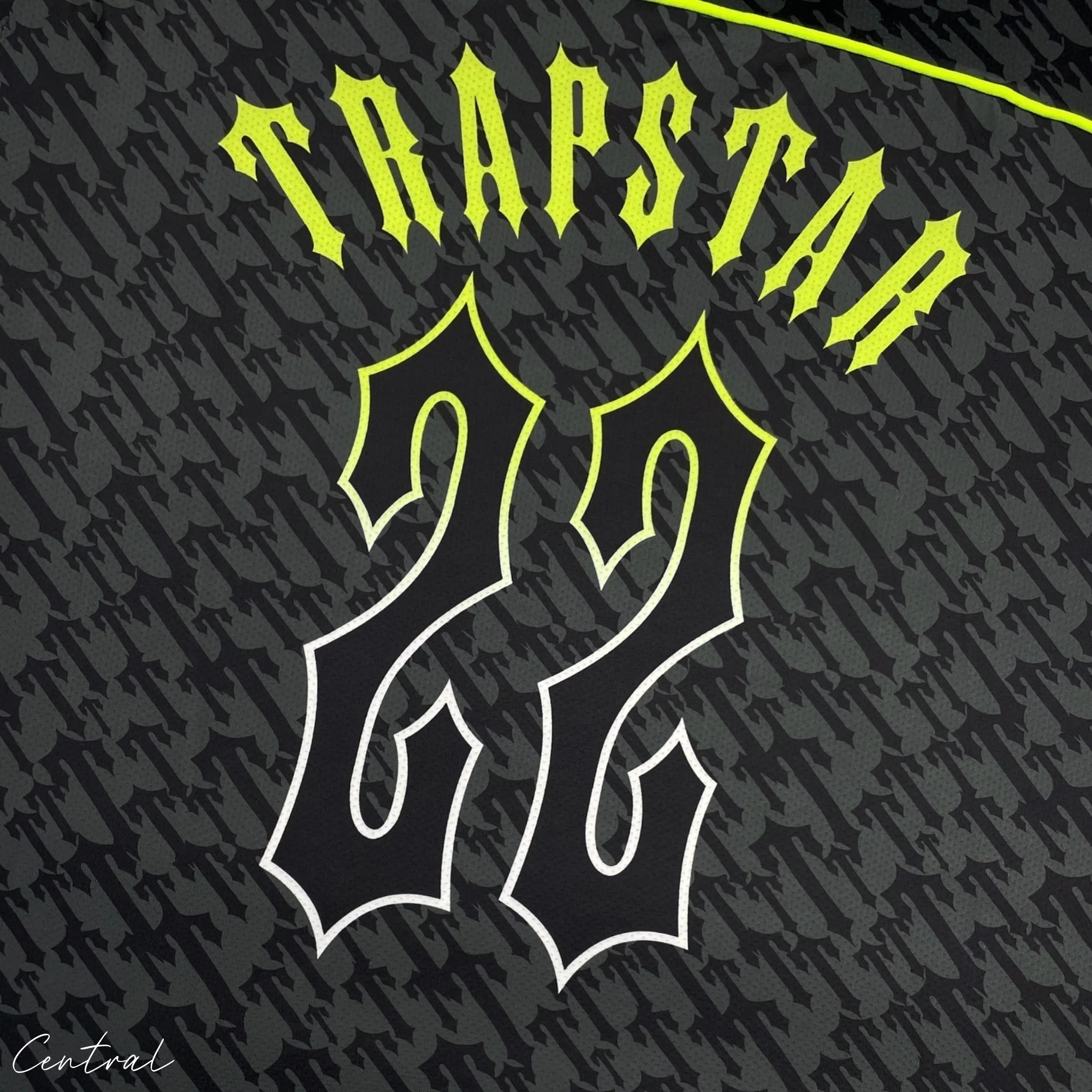 Trapstar Monogram Jersey 'BLACK LIME'