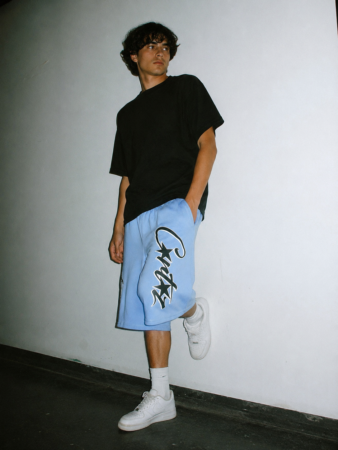 Corteiz Allstarz Shorts - Baby Blue