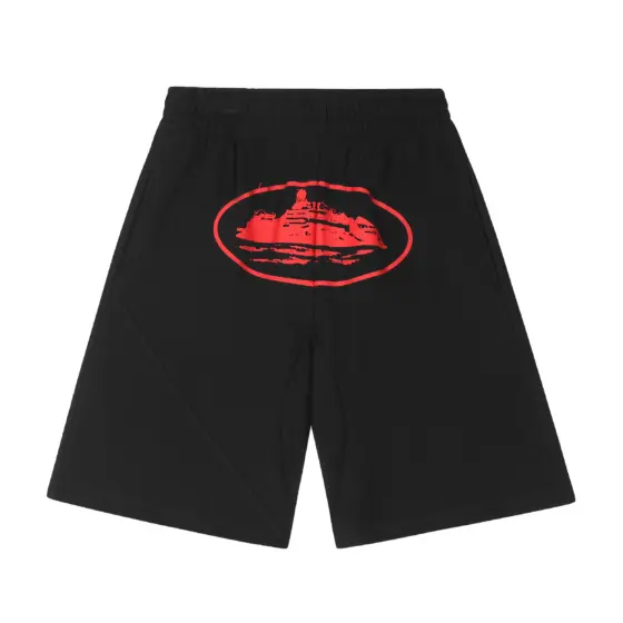Corteiz Alcatraz Shorts Black/Red