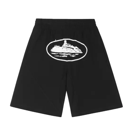 Corteiz Alcatraz Shorts Black/White