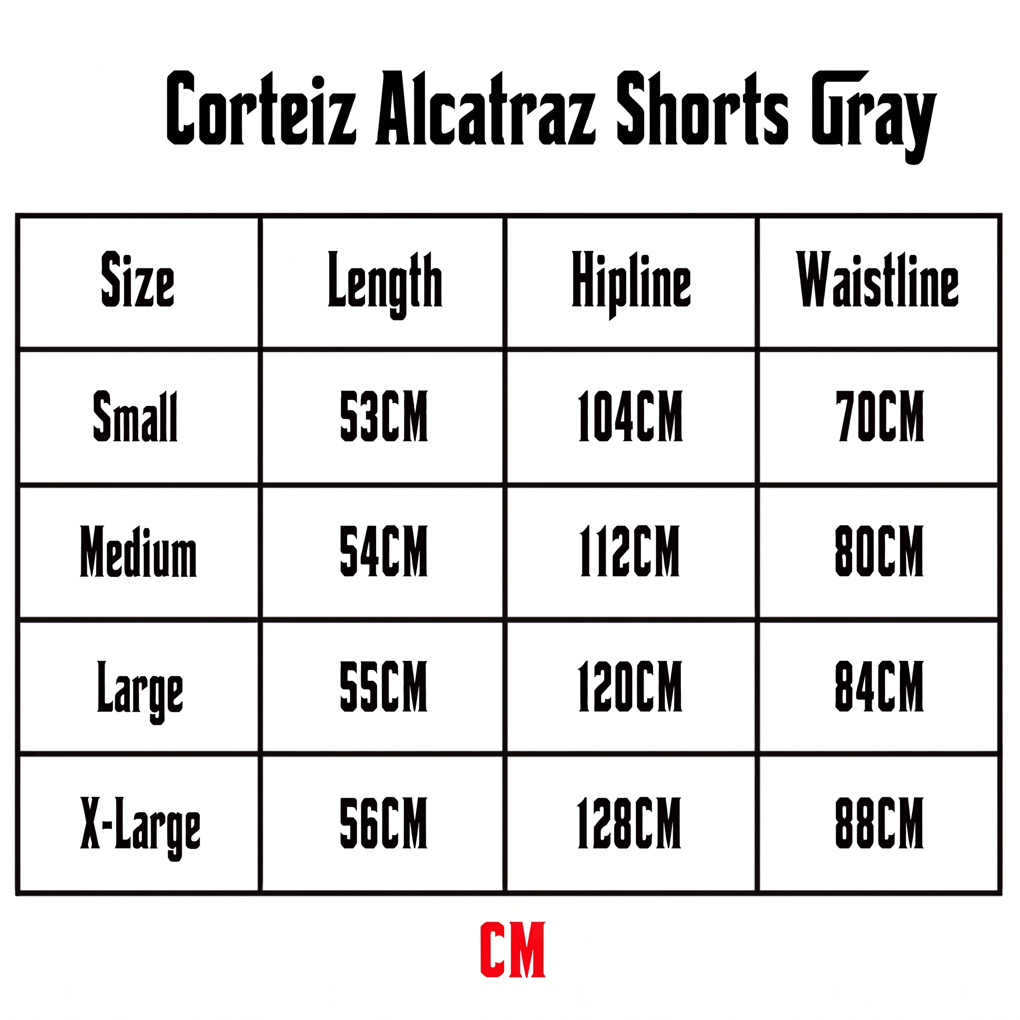 Corteiz Alcatraz Shorts Gray