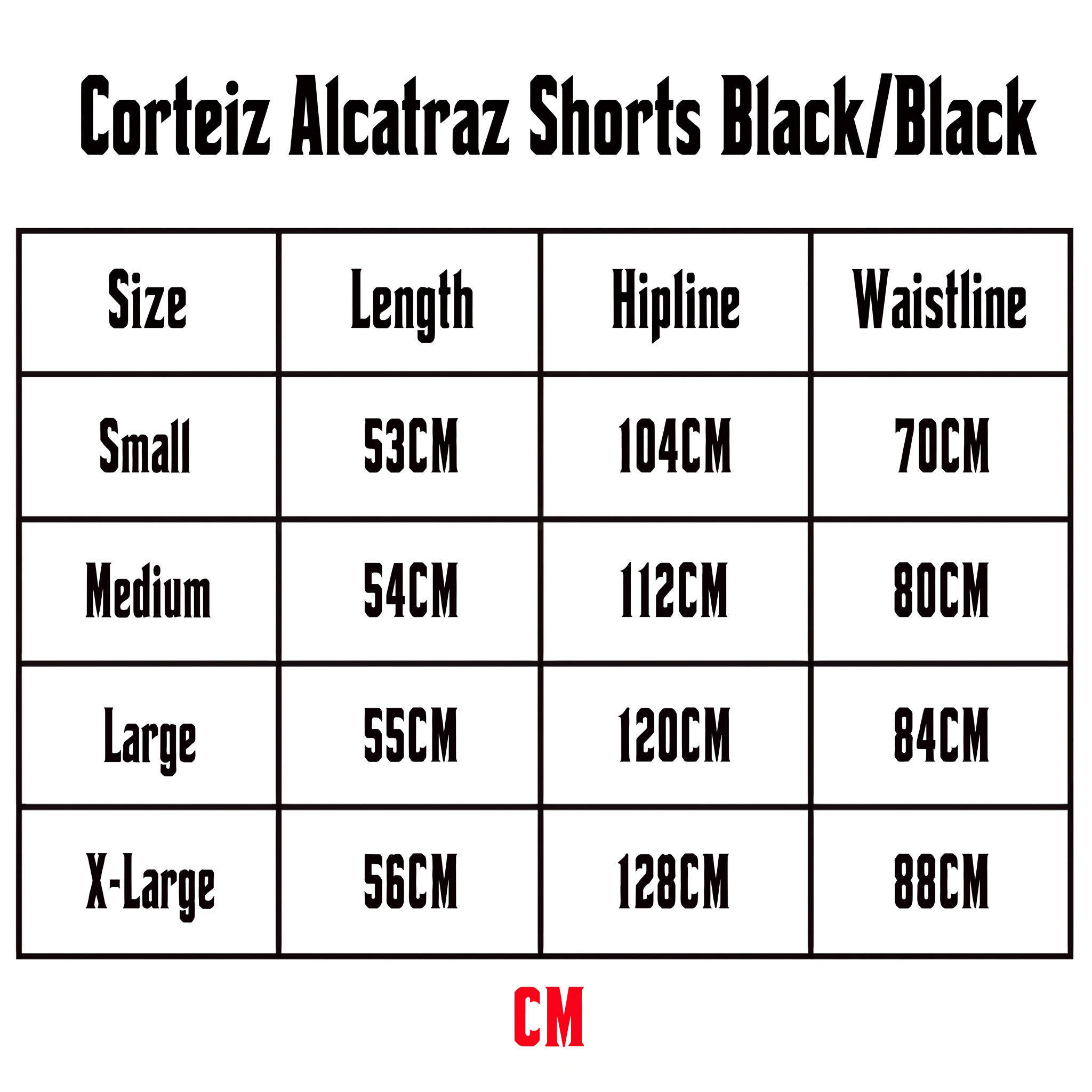 Corteiz Alcatraz Shorts Black/Black