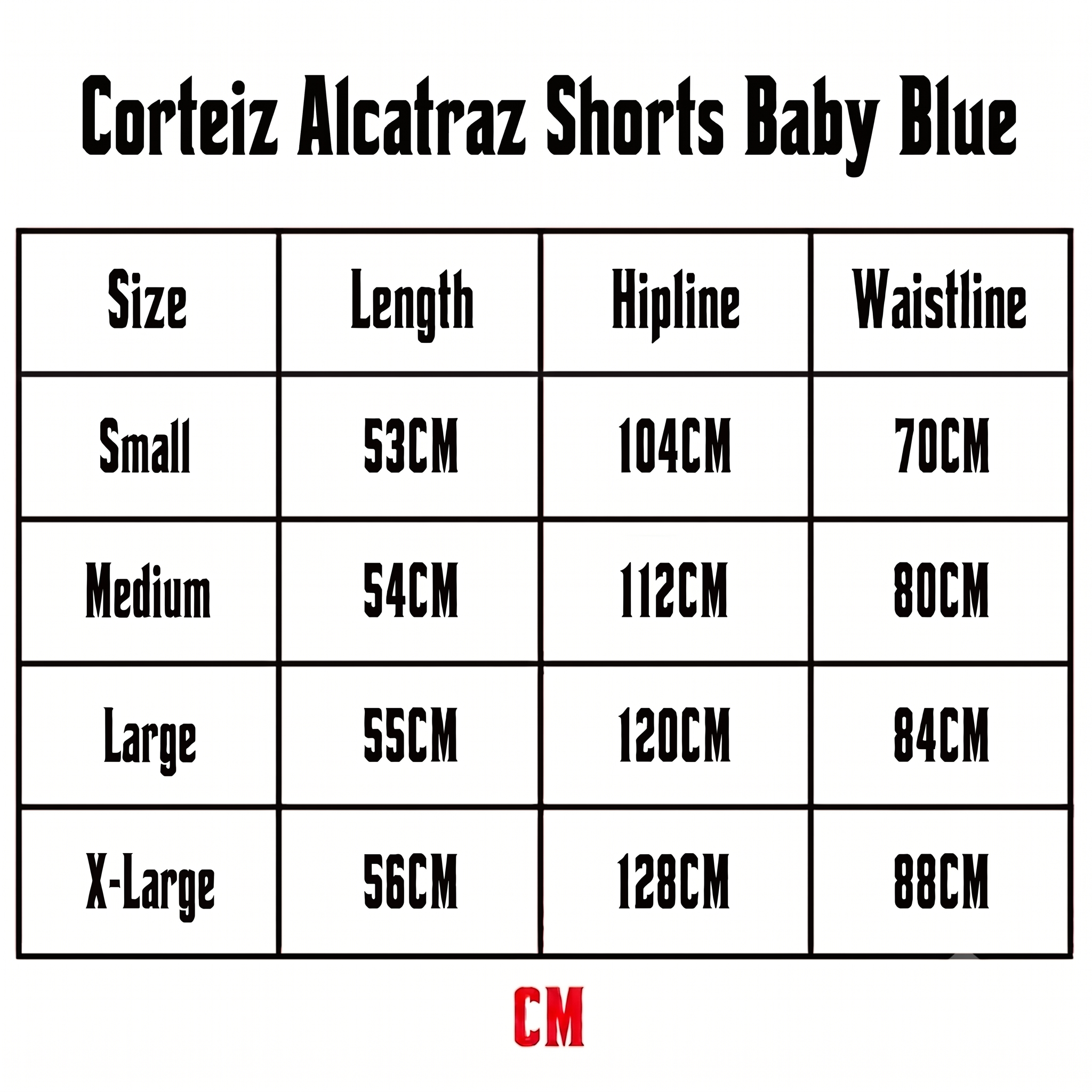 Corteiz Alcatraz Shorts Baby Blue