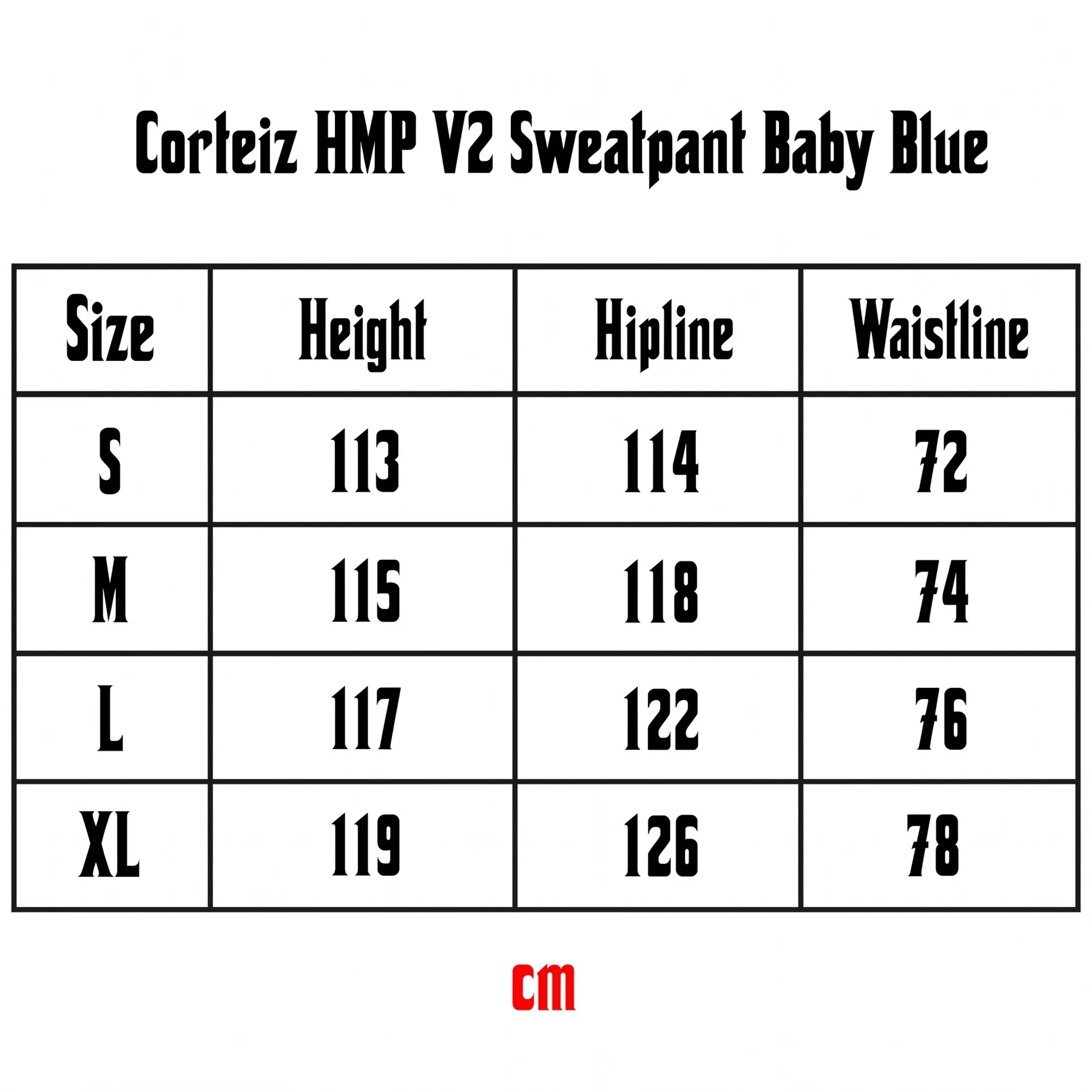 Corteiz HMP V2 Sweatpant Baby Blue