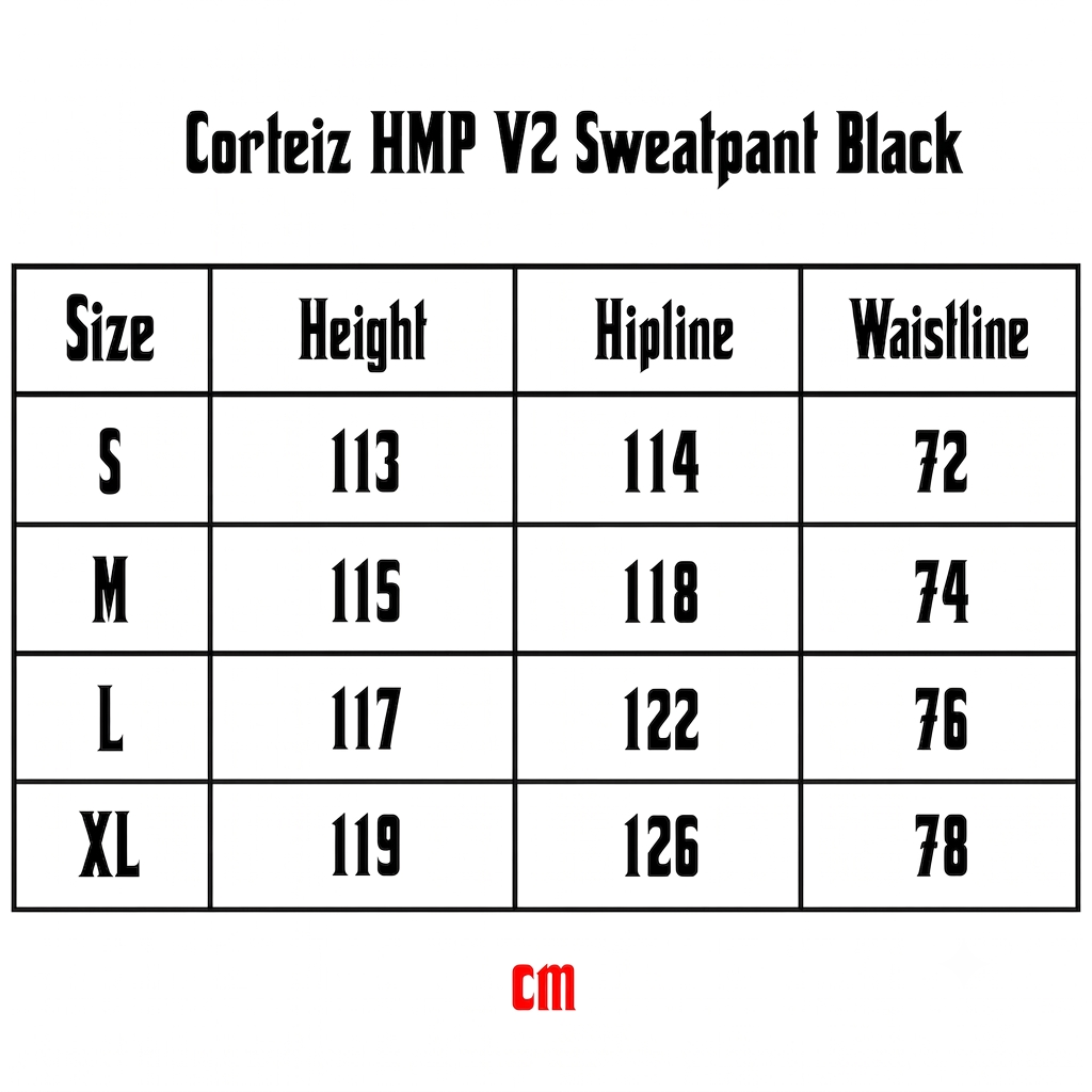 Corteiz HMP V2 Sweatpant Black