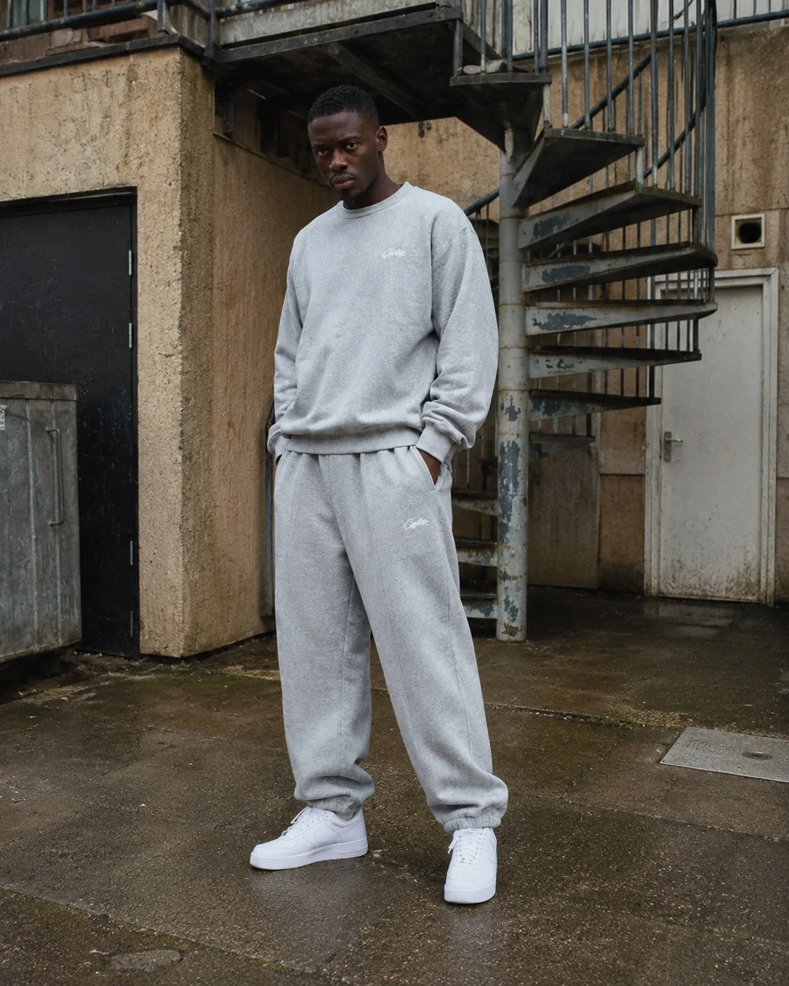 Corteiz HMP V2 Sweatpant Heather Grey