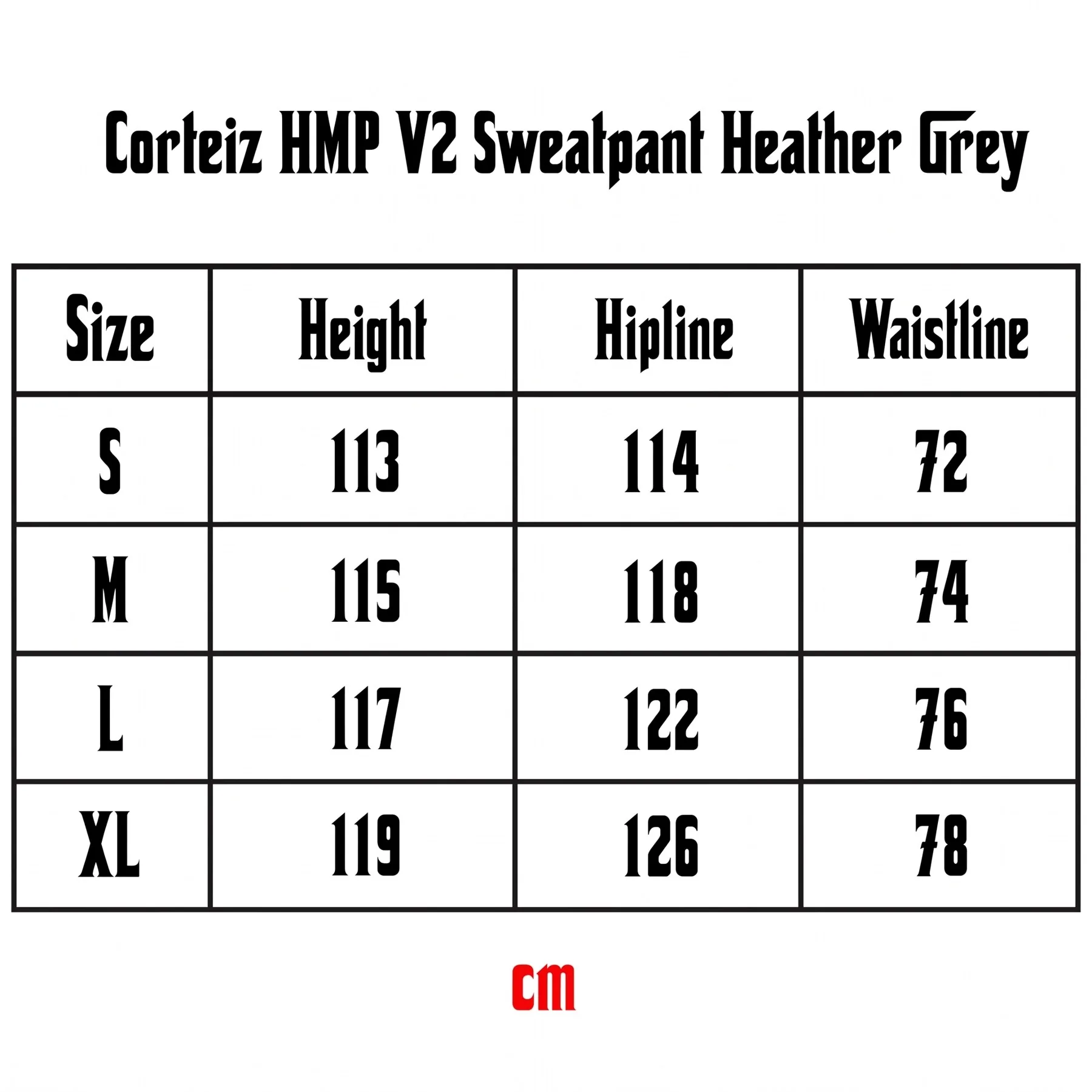 Corteiz HMP V2 Sweatpant Heather Grey