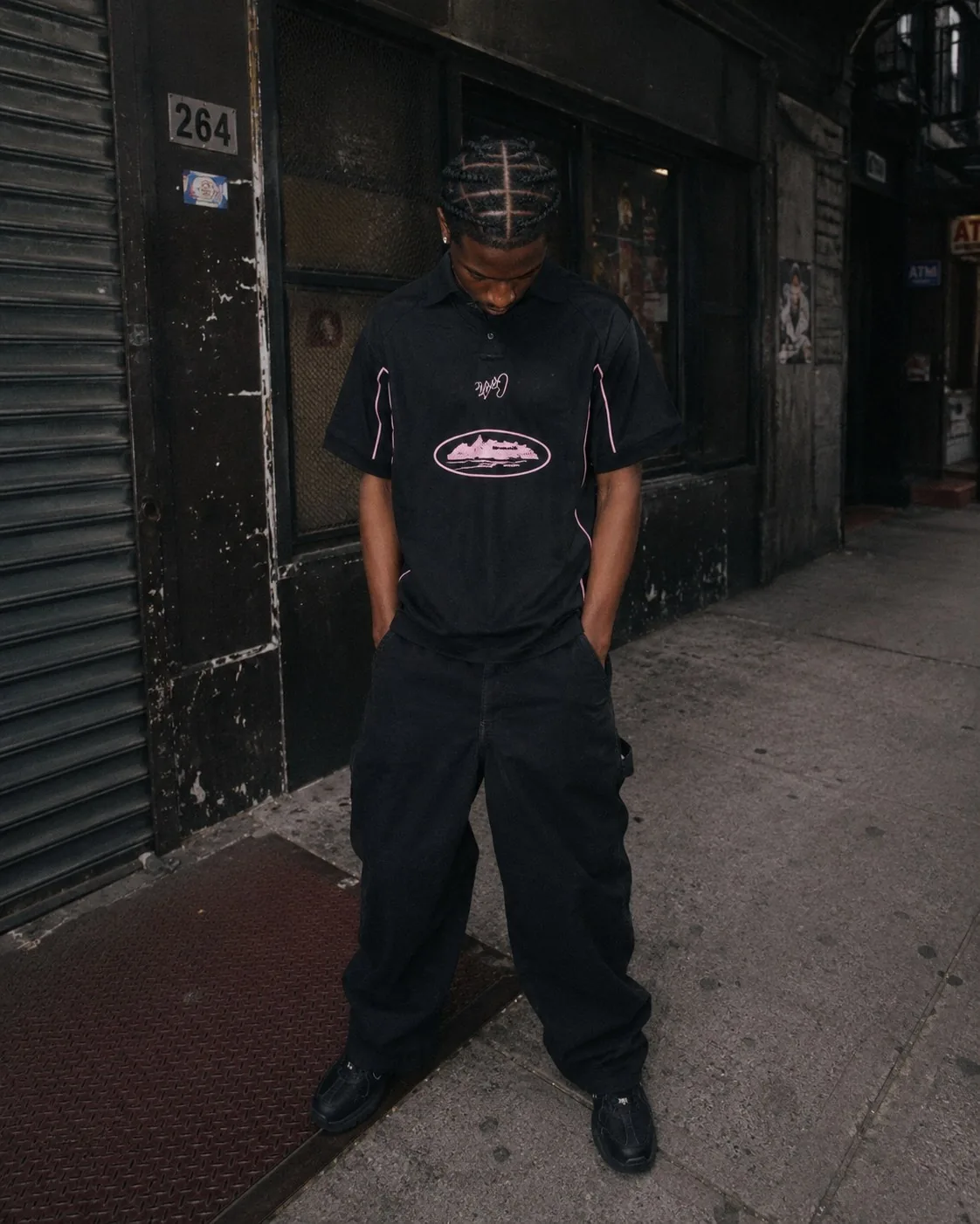 Corteiz Talismo Football Jersey Black/Pink
