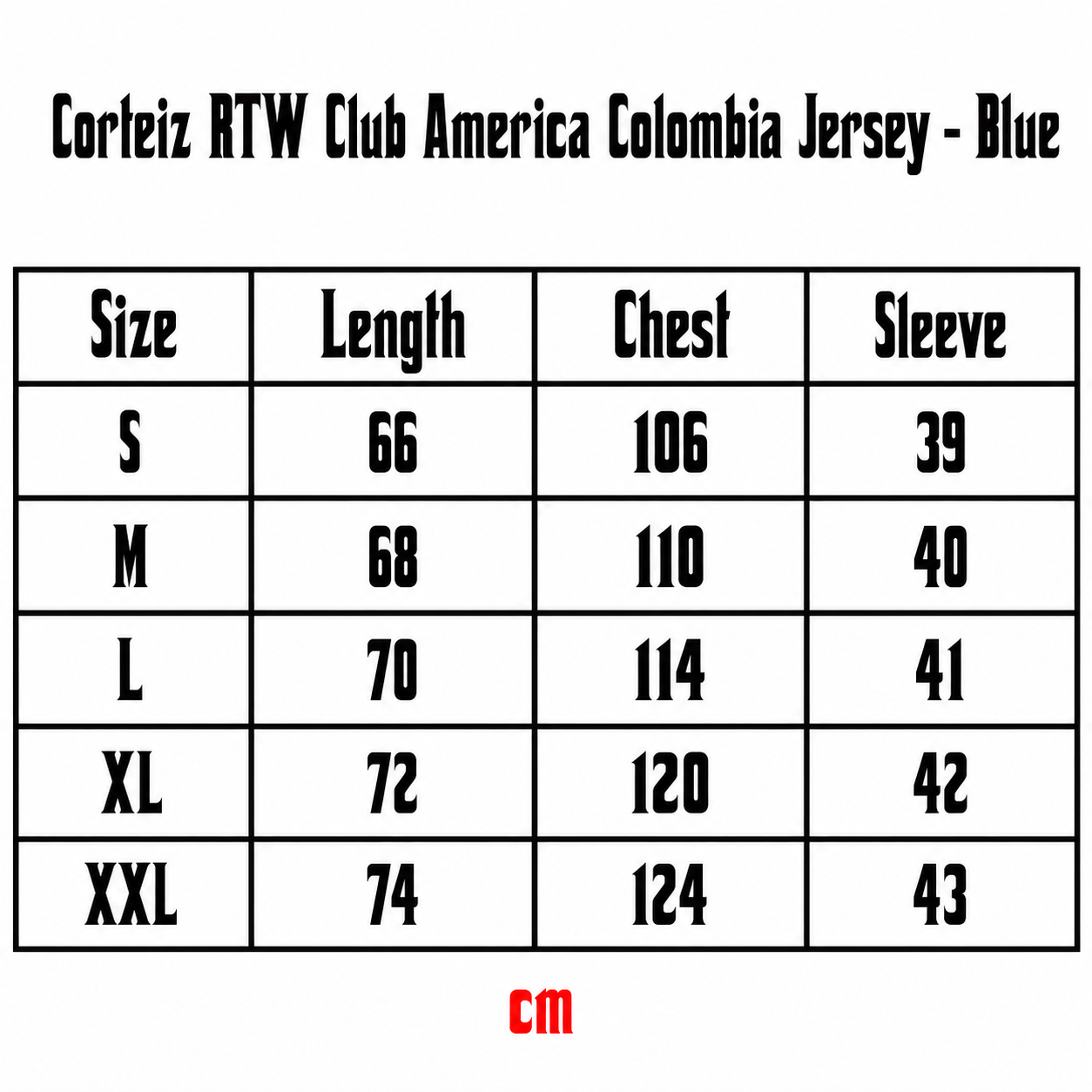 Corteiz RTW Club America Colombia Jersey – Blue