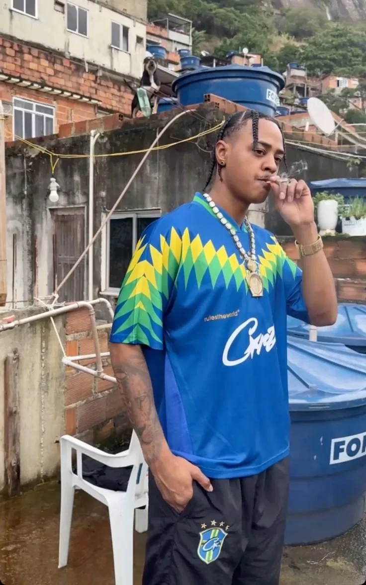Corteiz RTW Club America Brasil Jersey – Blue