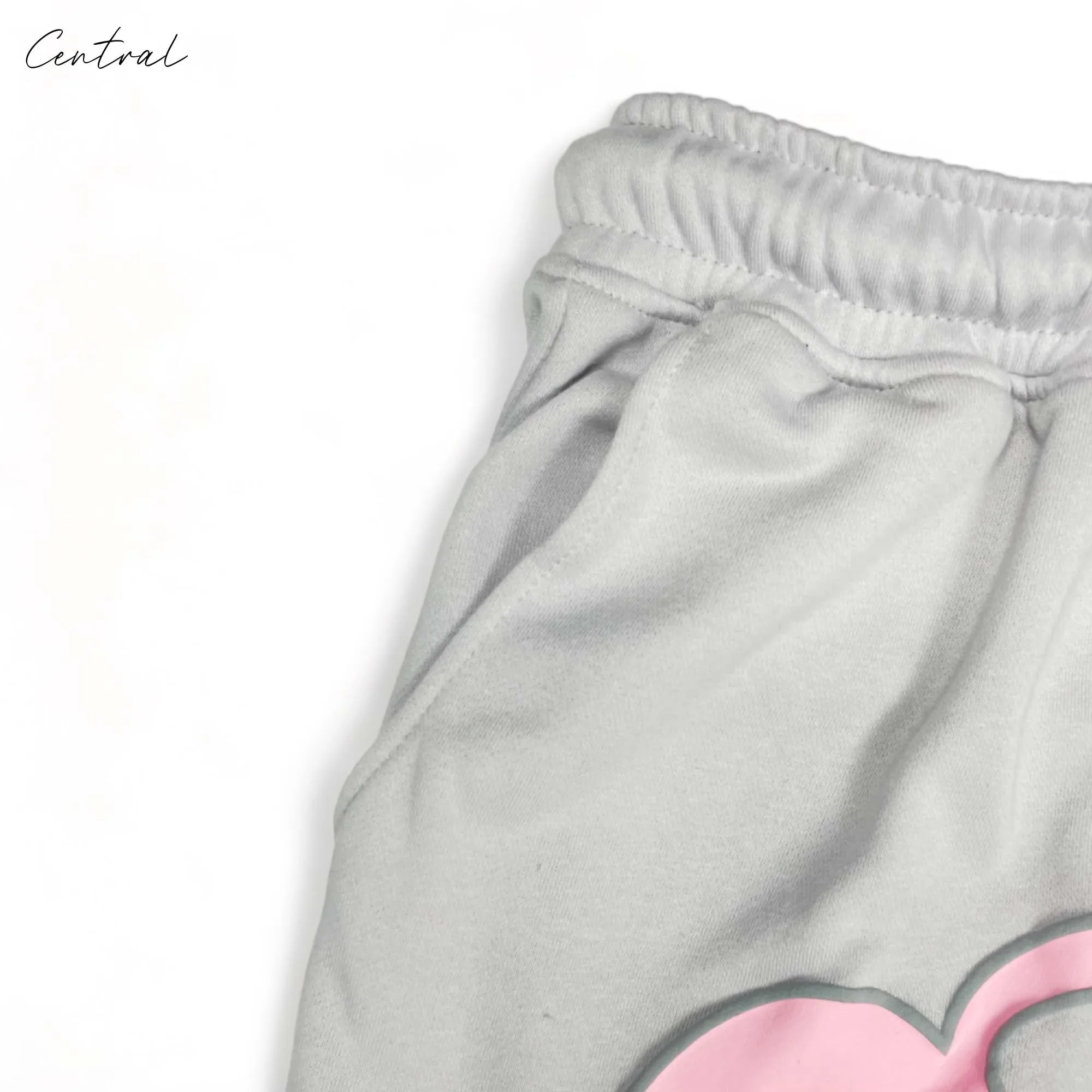 Syna World Short Set Gray & Pink
