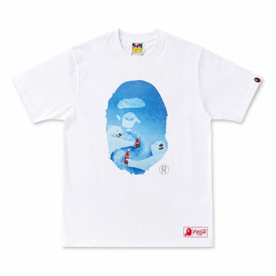 BAPE x Coca-Cola Photo Ape Head T-shirt White