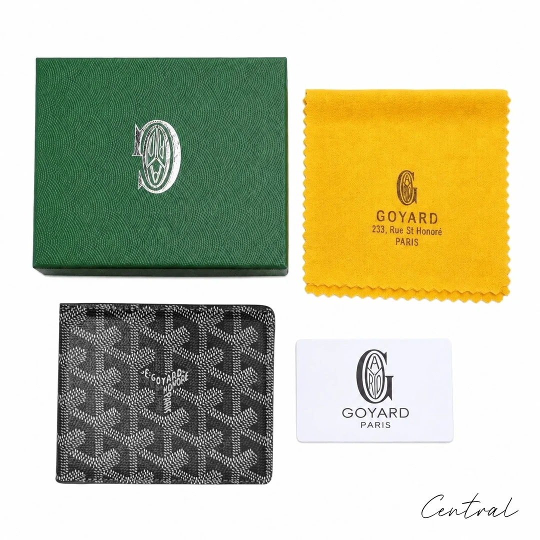 Goyard Card Holder - Black Gift Box
