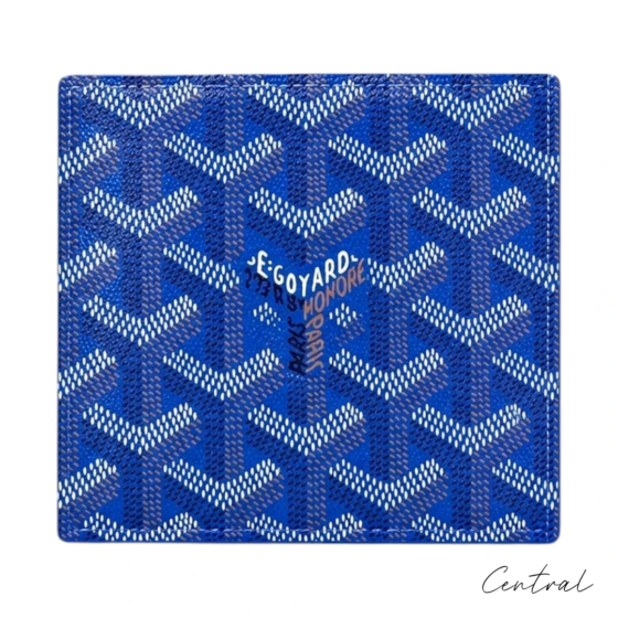 Goyard Card Holder - Blue Gift Box