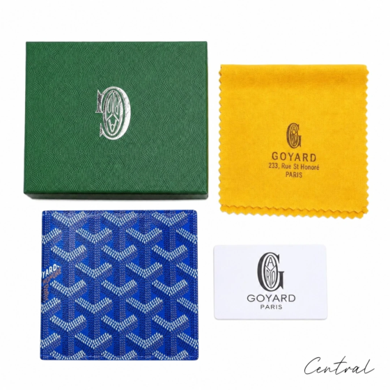 Goyard Card Holder - Blue Gift Box