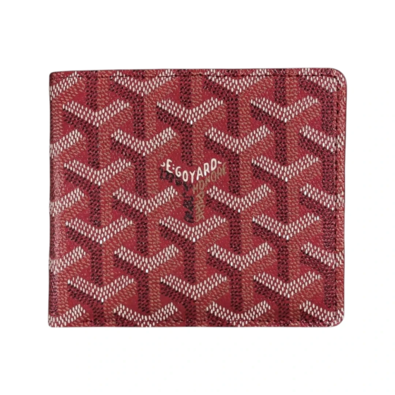 Goyard Card Holder - Burgundy Gift Box
