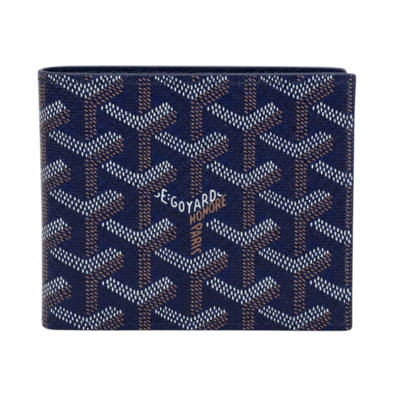Goyard Card Holder - Navy Blue Gift Box