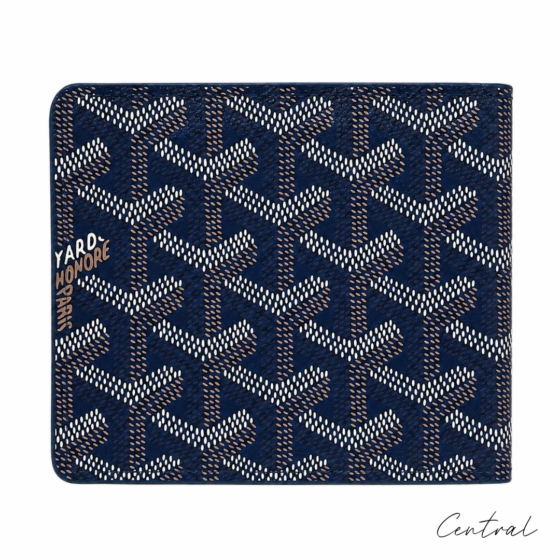 Goyard Card Holder - Navy Blue Gift Box