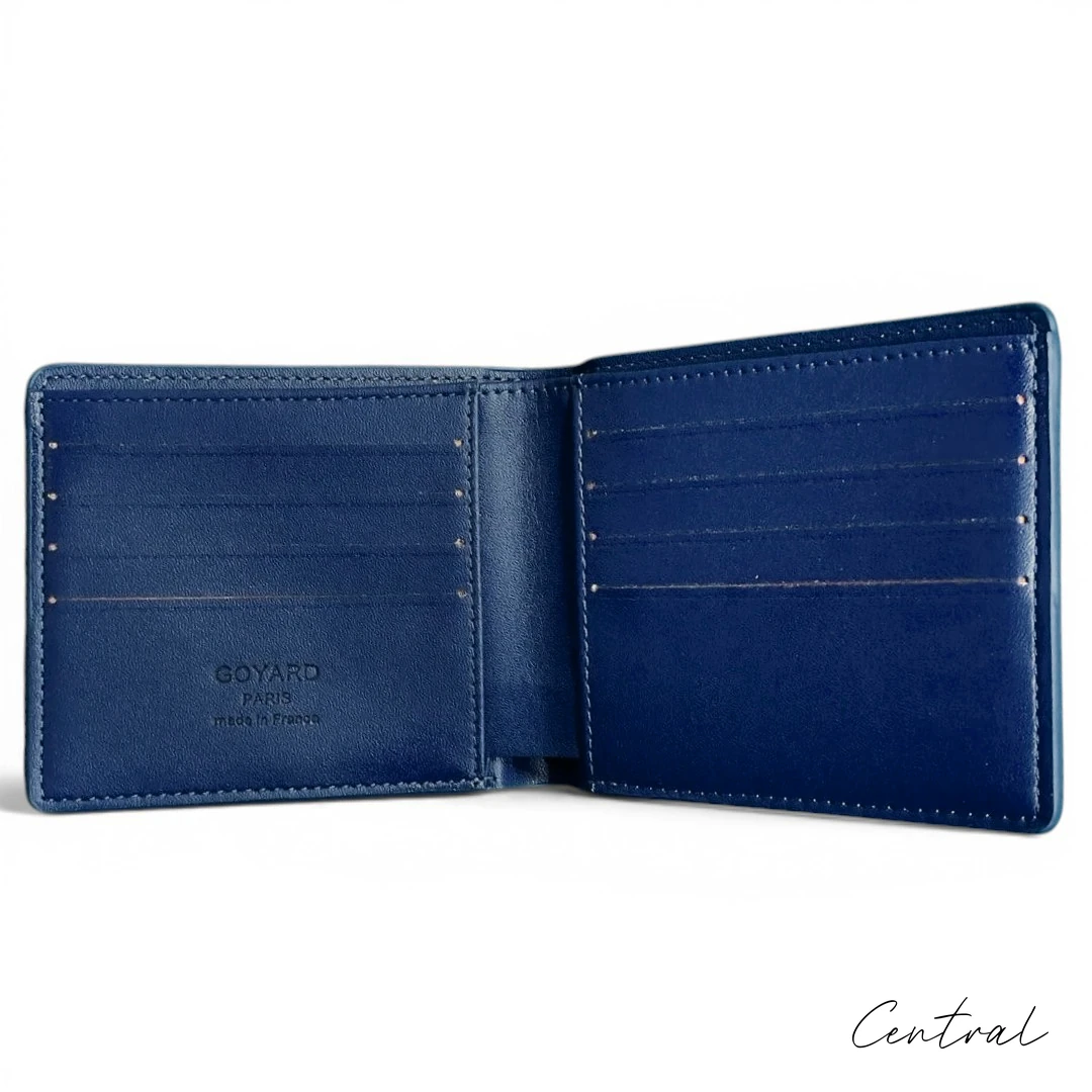 Goyard Card Holder - Navy Blue Gift Box