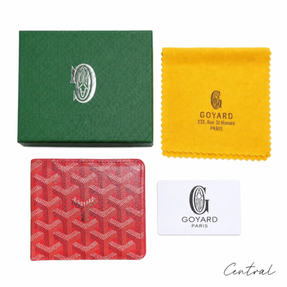 Goyard Card Holder - Red Gift Box