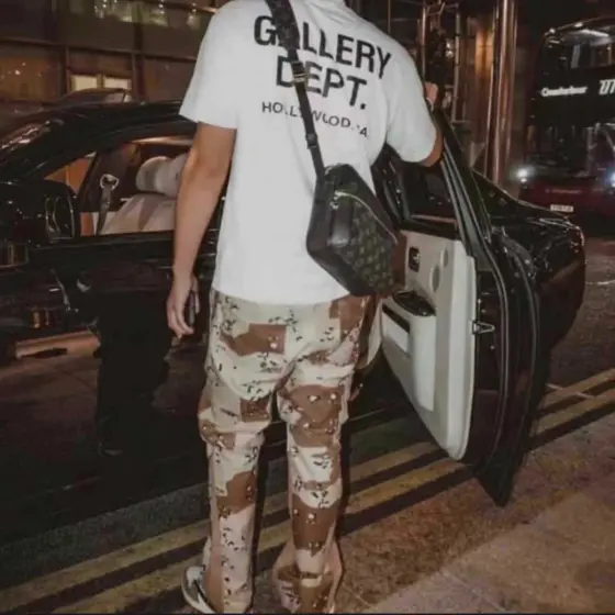 Gallery Dept LA Flare Cargo Pants - Desert Camo