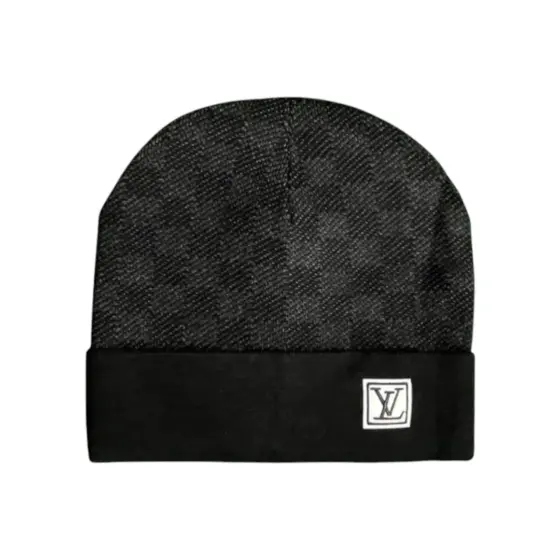 LV Damier Beanie - Black