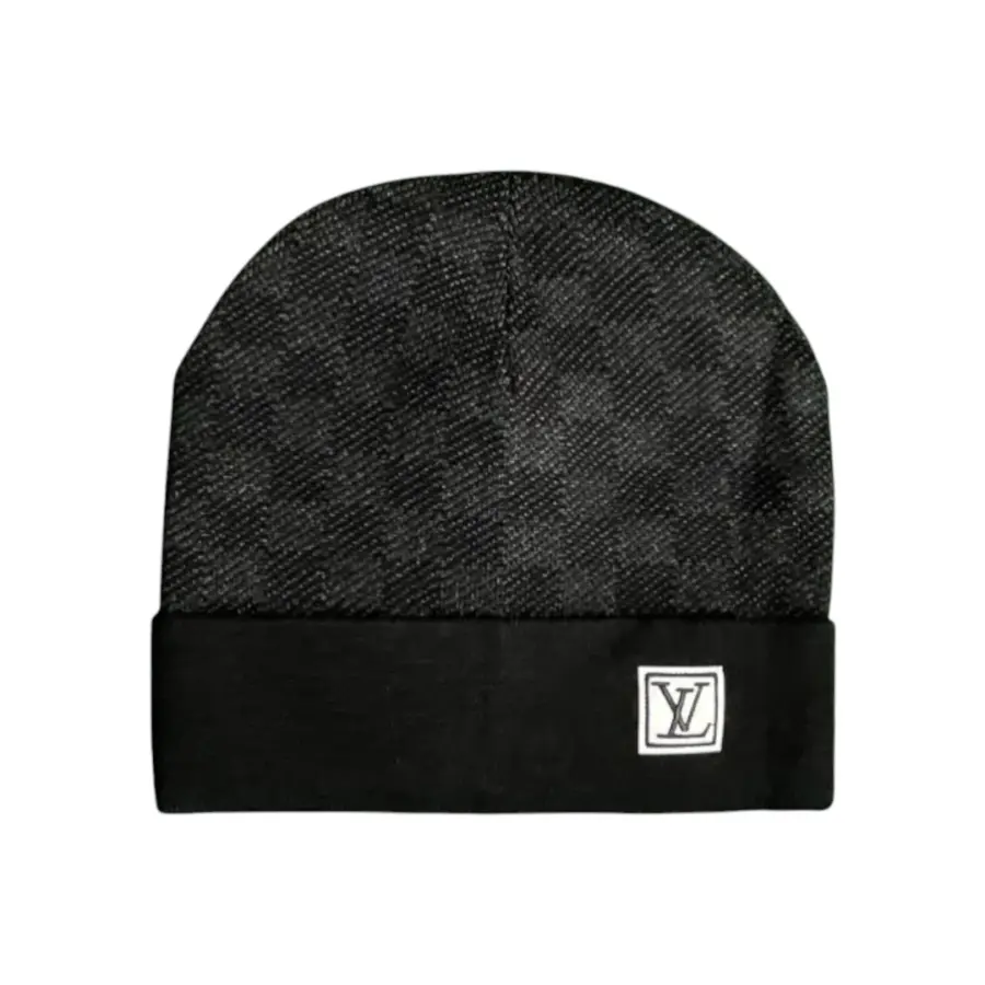 LV Damier Beanie - Black