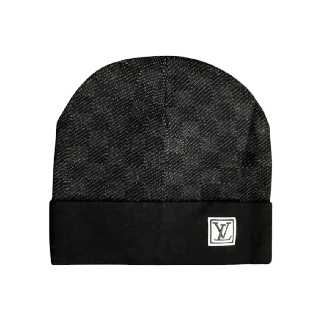 LV Damier Beanie - Black