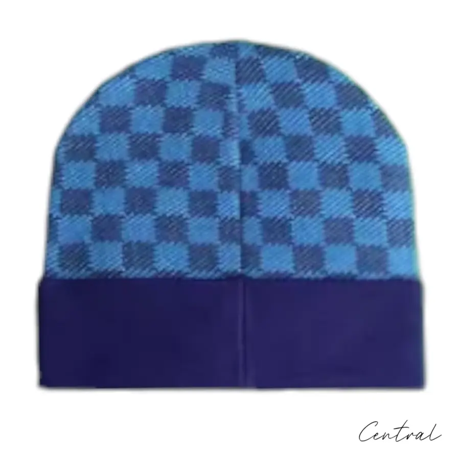 LV Damier Beanie - Blue - Image 2