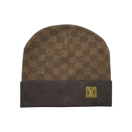 LV Damier Beanie - Brown