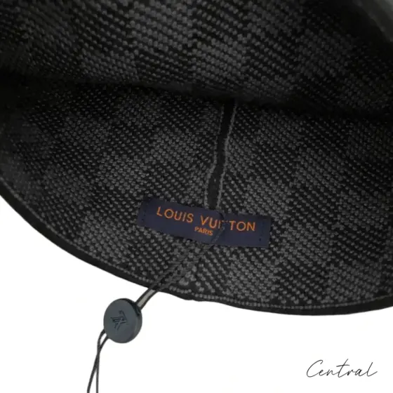 LV Damier Beanie - Dark Grey - Image 4