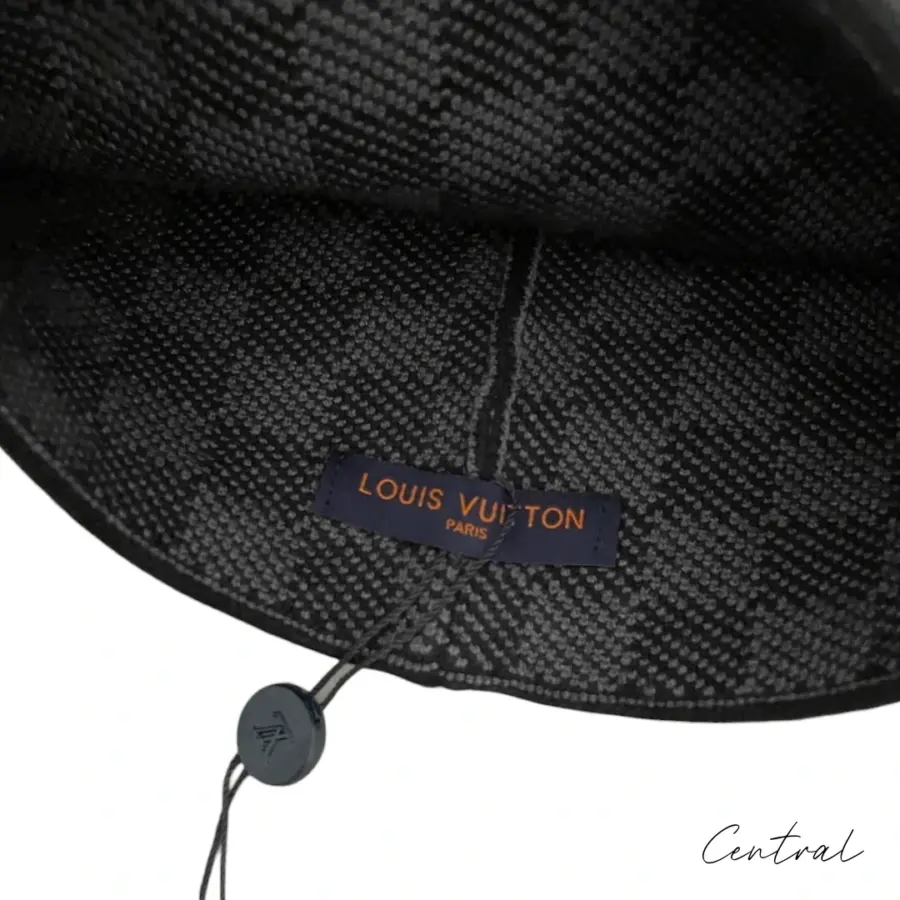 LV Damier Beanie - Dark Grey - Image 4