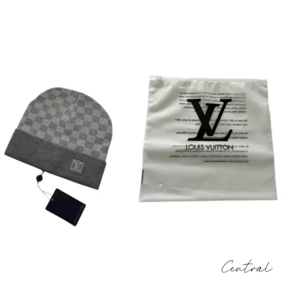LV Damier Beanie - Light Grey - Image 3