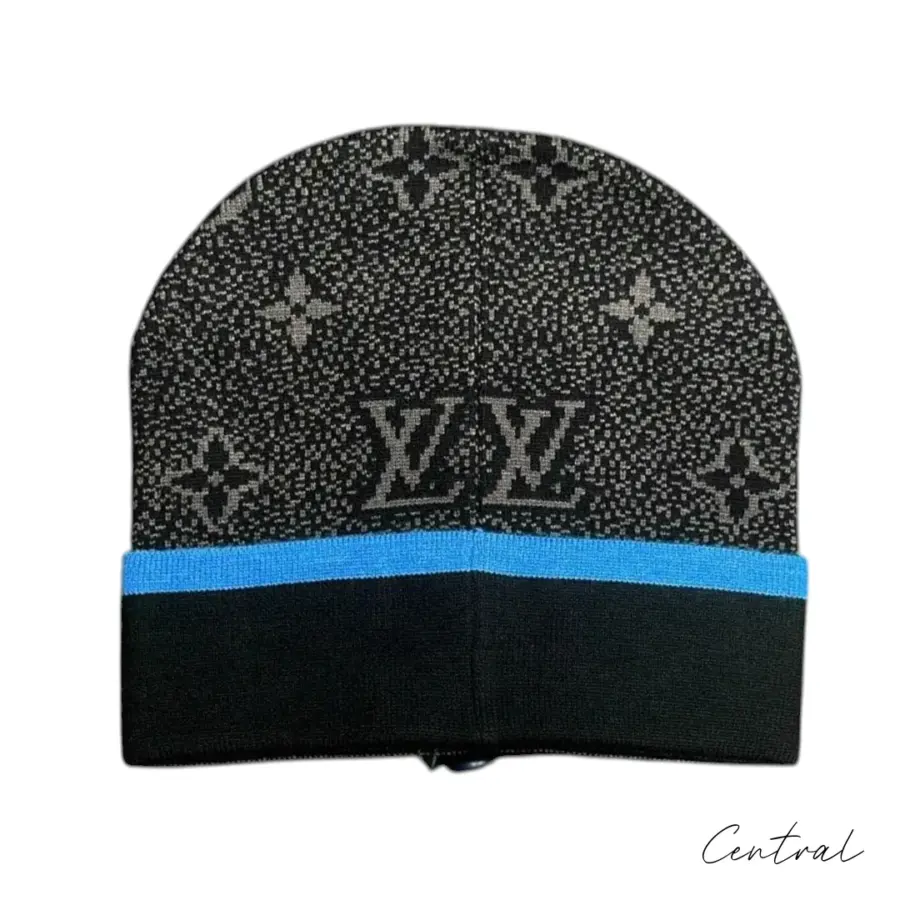 LV Monogram Beanie - Blue Grey - Image 2