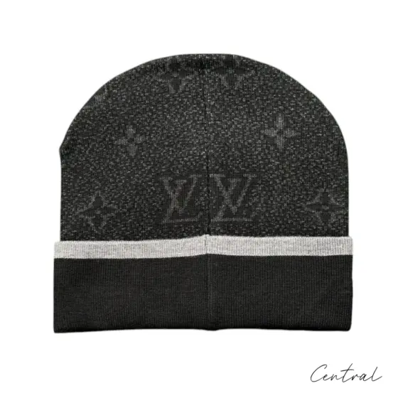 LV Monogram Beanie - Black - Image 2