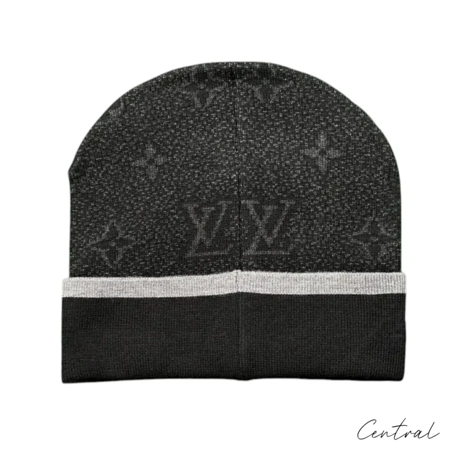 LV Monogram Beanie - Black - Image 2