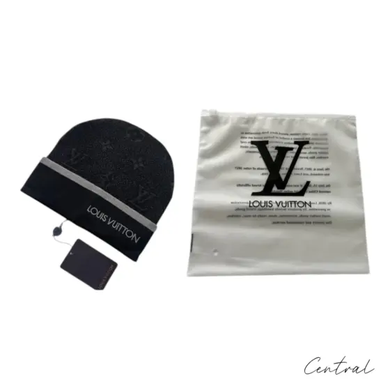 LV Monogram Beanie - Black - Image 3