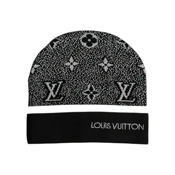 LV Monogram Beanie - Grey