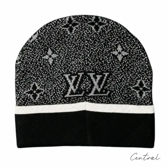 LV Monogram Beanie - Grey - Image 2