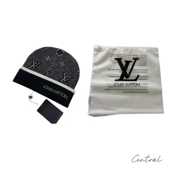 LV Monogram Beanie - Grey - Image 3