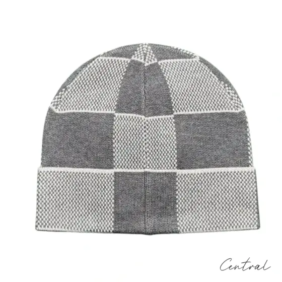 LV Checkerboard Beanie - Grey - Image 2