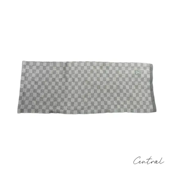 LV Damier Beanie & Scarf Set - Light Grey - Image 5