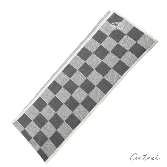 LV Checkerboard Beanie & Scarf Set - Grey - Image 4