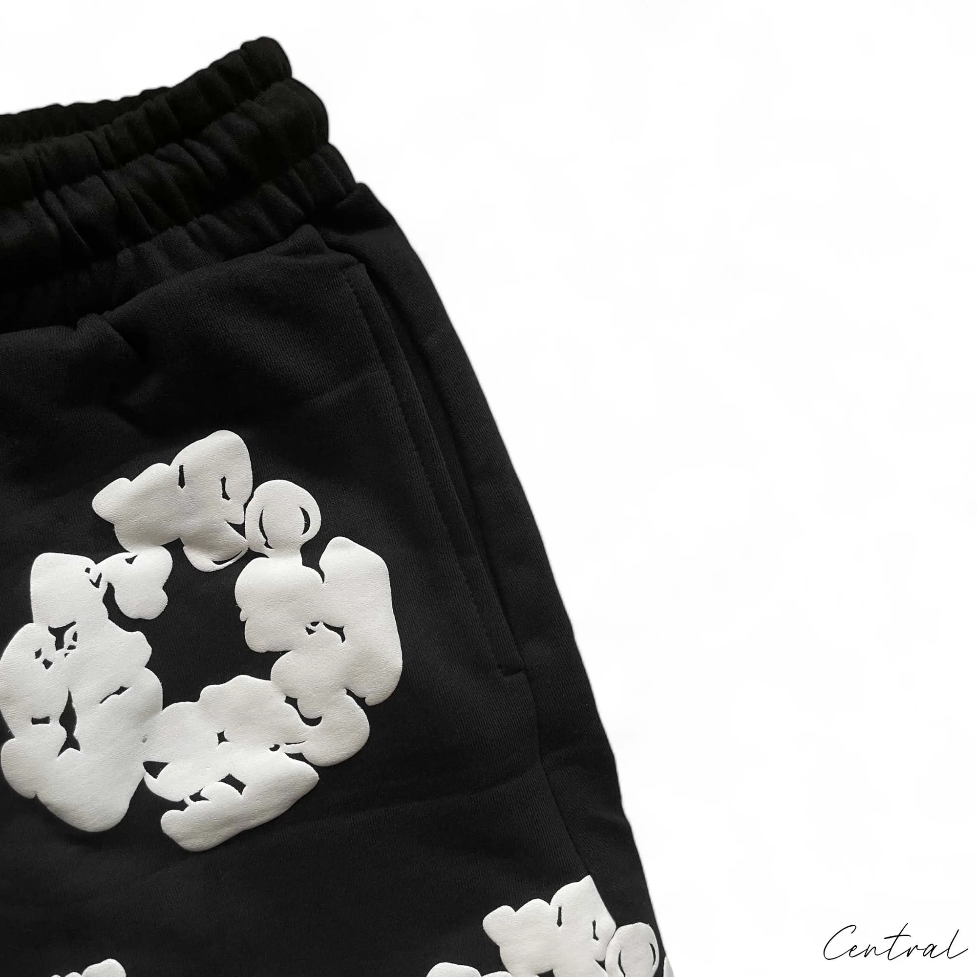 Denim Tears The Cotton Wreath Shorts Black