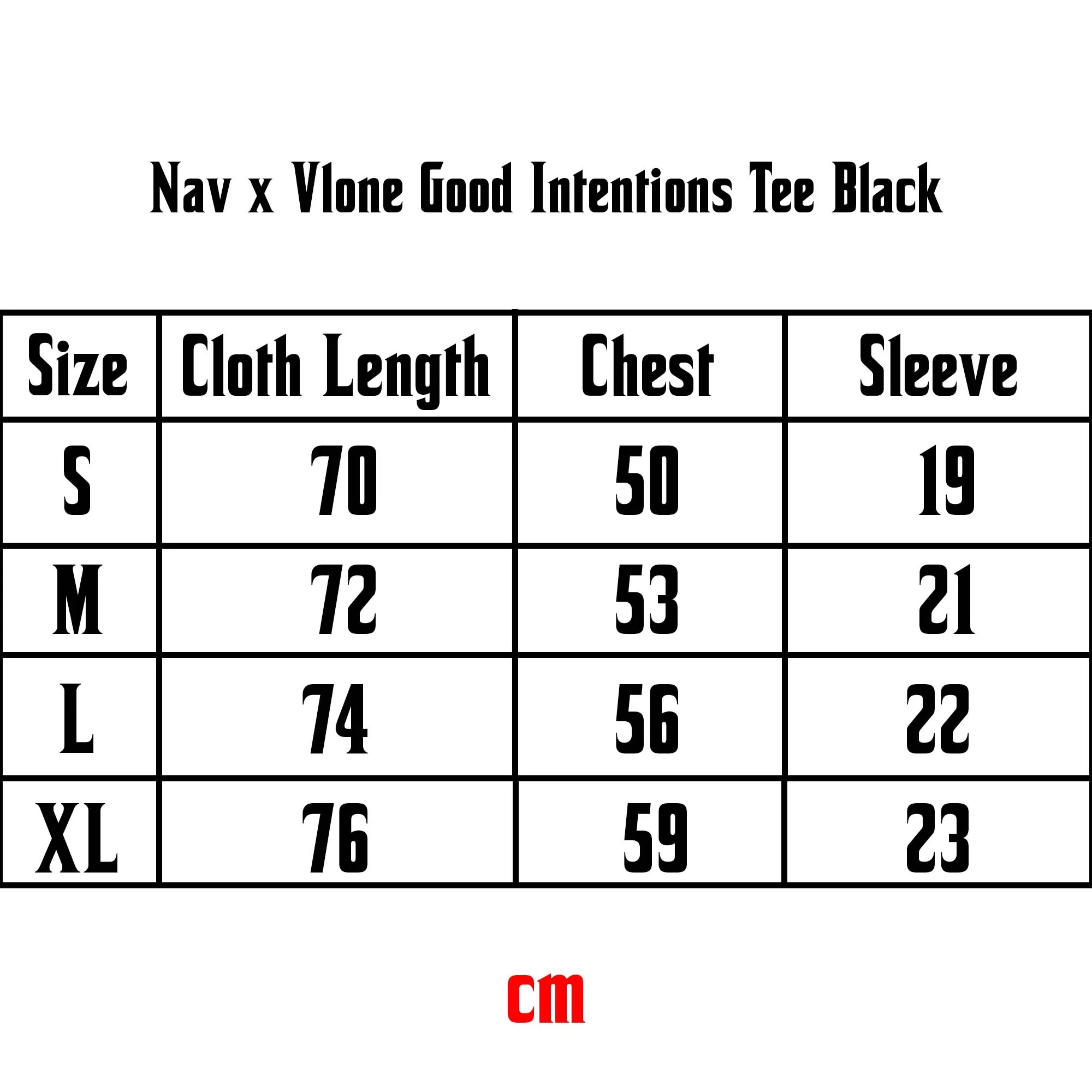 Nav x Vlone Good Intentions T-shirt Black