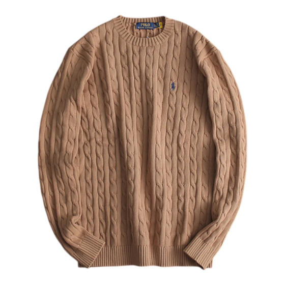 Polo Ralph Lauren Cable-Knit Cotton Jumper - Khaki