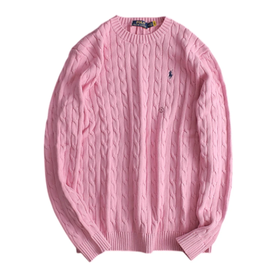 Polo Ralph Lauren Cable-Knit Cotton Jumper - Pink